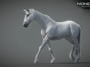 Animated Unicorn 3D Model