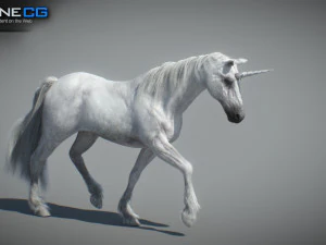 Animated Unicorn 3D Model