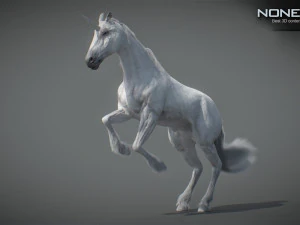 Animated Unicorn 3D Model