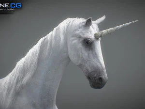 Animated Unicorn 3D Model