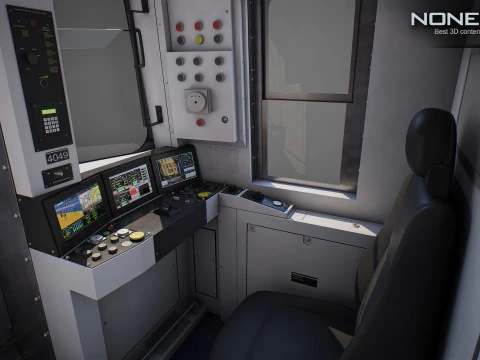 New York City R211 Subway Trains 3D Model