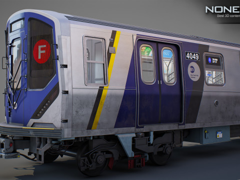 New York City R211 Subway Trains Model 3D