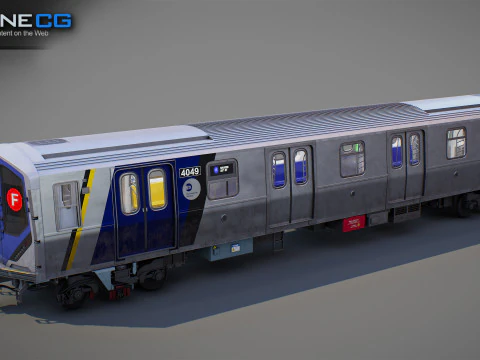 New York City R211 Subway Trains 3D Model