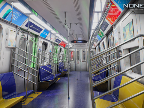 New York City R211 Subway Trains Model 3D