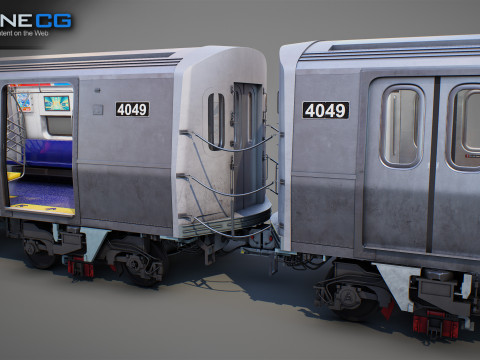 New York City R211 Subway Trains Model 3D
