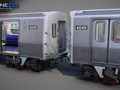New York City R211 Subway Trains 3D Model