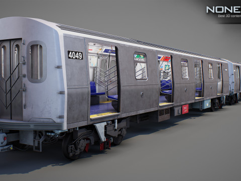 New York City R211 Subway Trains Model 3D