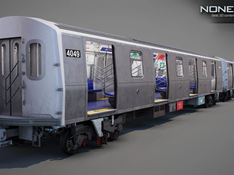 New York City R211 Subway Trains 3D Model