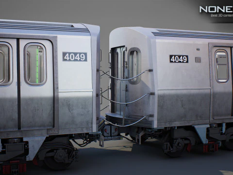 New York City R211 Subway Trains 3D Model