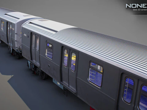 New York City R211 Subway Trains 3D Model