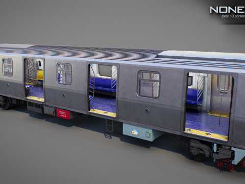 New York City R211 Subway Trains Model 3D