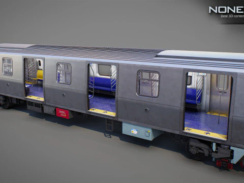 New York City R211 Subway Trains 3D Model
