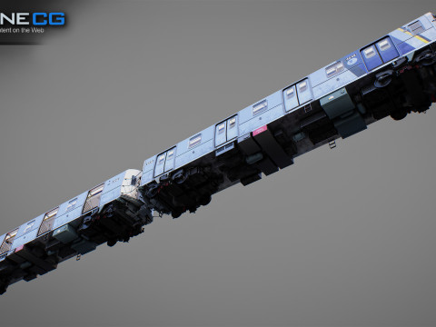 New York City R211 Subway Trains Model 3D