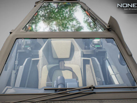 Cabina di pilotaggio per elicottero AH-64D Apache Longbow Modello 3D