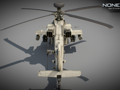 AH-64D Apache Longbow Helicopter 3D Model