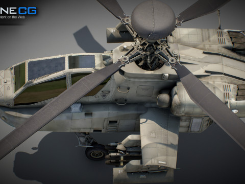 AH-64D Apache Longbow Helicopter 3D Model