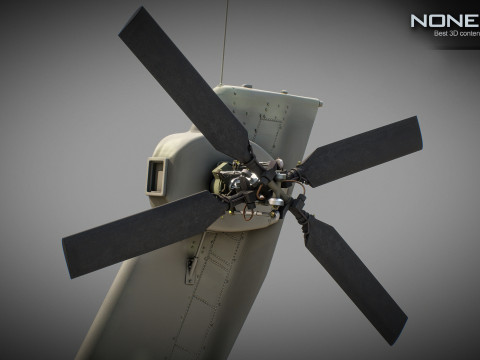AH-64D Apache Longbow Helicopter 3D Model
