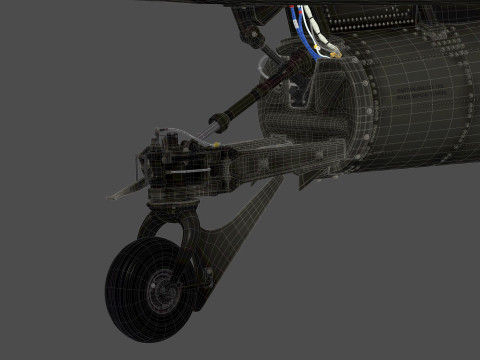 AH-64D Apache Longbow Helicopter 3D Model