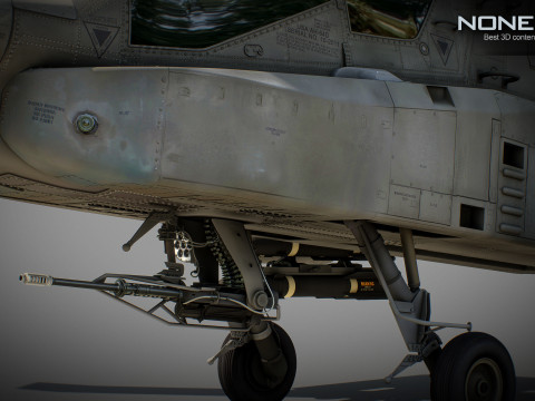 AH-64D Apache Longbow Helicopter 3D Model