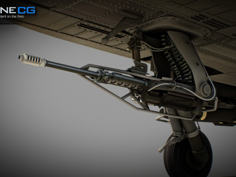 AH-64D Apache Longbow Helicopter 3D Model