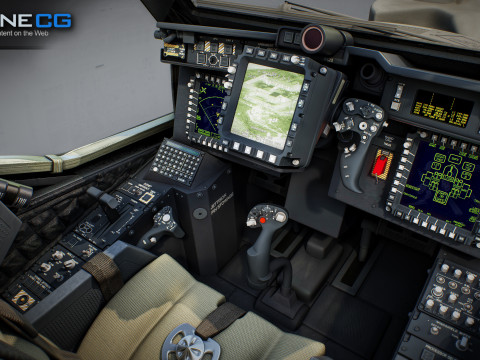 AH-64D Apache Longbow Helicopter with Cockpit 3D मॉडल