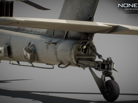 AH-64D Apache Longbow Helicopter with Cockpit 3D मॉडल