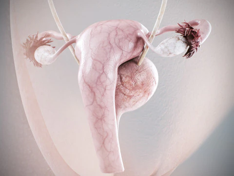 Anatomia Urin&aacute;ria e Reprodutiva Feminina Humana Modelo 3D