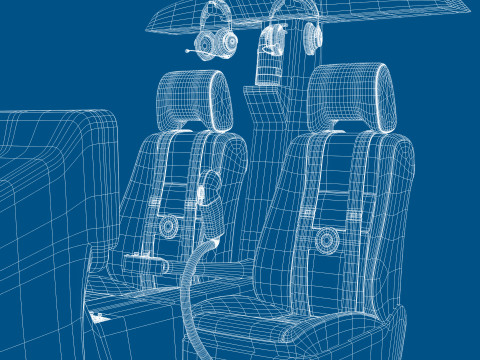 Helicopter Bell 206L Ambulance 3D 模型