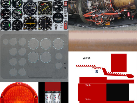 Helicopter Bell 206L Ambulance 3D 模型