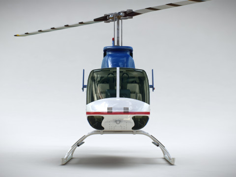 Helicopter Bell 206L Commercial 3D 模型