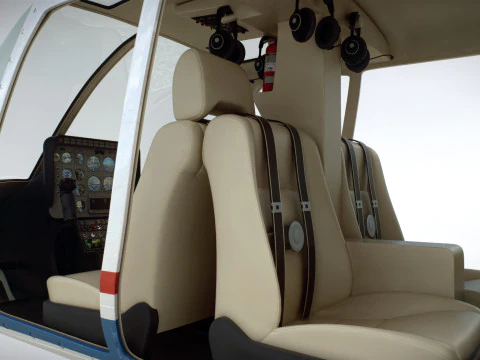 Helicopter Bell 206L Commercial 3D Model