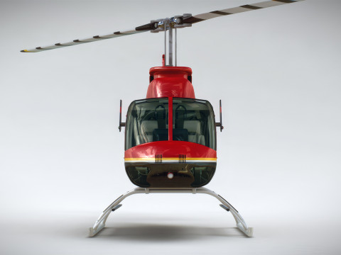 Helicopter Bell 206L Fire Modèle 3D
