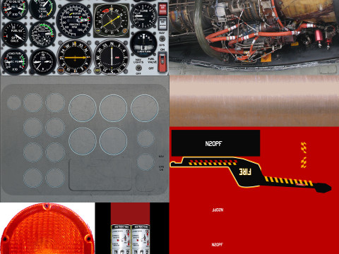 Helicopter Bell 206L Fire Modèle 3D
