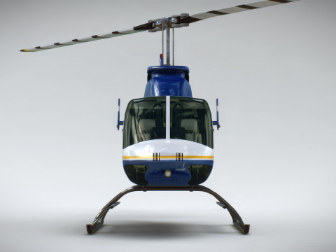 Helicopter Bell 206L Police 3D Модель