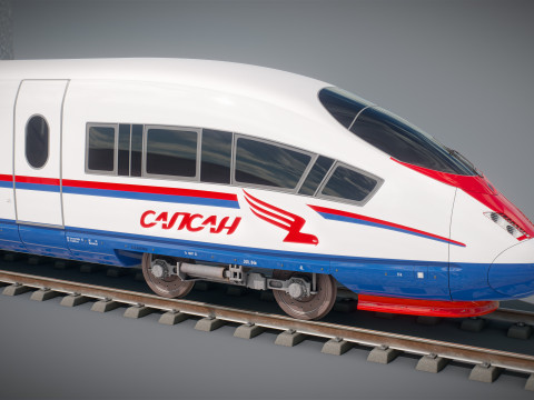 High Speed Train Velaro Spanish AVE Modèle 3D