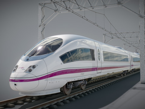 High Speed Train Velaro Spanish AVE Modèle 3D