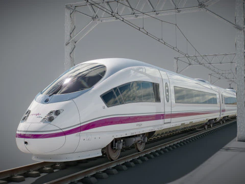 Treno Alta Velocit&agrave; Velaro spagnolo AVE Modello 3D