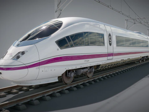 Treno Alta Velocit&agrave; Velaro spagnolo AVE Modello 3D