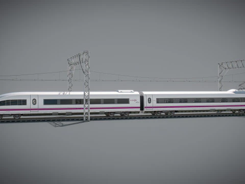 Treno Alta Velocit&agrave; Velaro spagnolo AVE Modello 3D