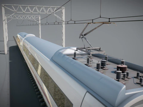 Treno Alta Velocit&agrave; Velaro spagnolo AVE Modello 3D