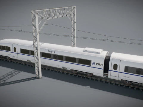 Treno Alta Velocit&agrave; Velaro spagnolo AVE Modello 3D