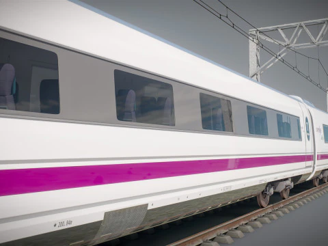 Treno Alta Velocit&agrave; Velaro spagnolo AVE Modello 3D
