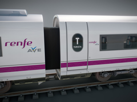 High Speed Train Velaro Spanish AVE Modèle 3D