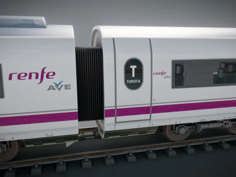 Treno Alta Velocit&agrave; Velaro spagnolo AVE Modello 3D