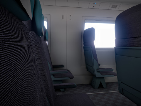 हाई स्पीड ट्रेन वेलारो स्पेनिश एवेन्यू 3D मॉडल