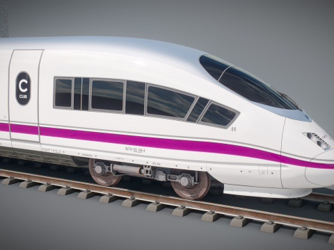 हाई स्पीड ट्रेन वेलारो स्पेनिश एवेन्यू 3D मॉडल