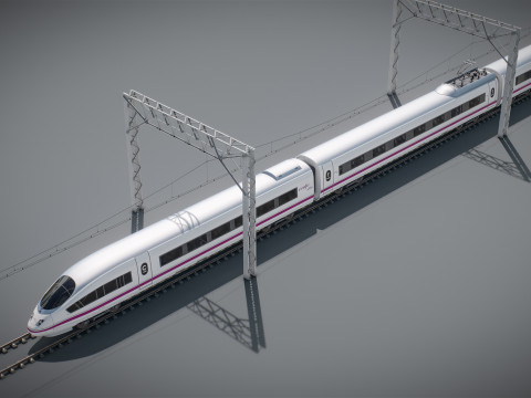 हाई स्पीड ट्रेन वेलारो स्पेनिश एवेन्यू 3D मॉडल