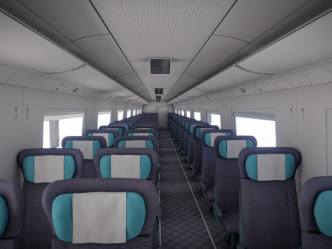 हाई स्पीड ट्रेन वेलारो स्पेनिश एवेन्यू 3D मॉडल