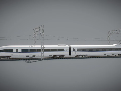 Treno Alta Velocit&agrave; Velaro Cinese CRH3 Modello 3D