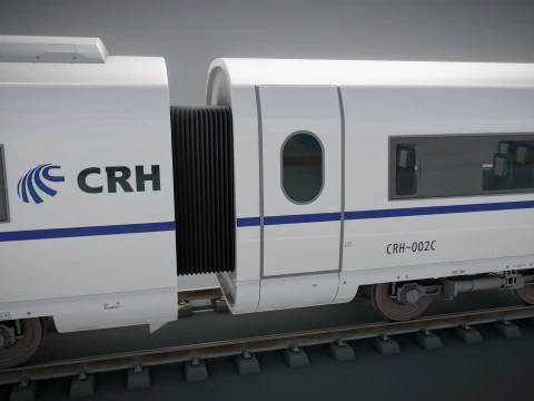 Treno Alta Velocit&agrave; Velaro Cinese CRH3 Modello 3D